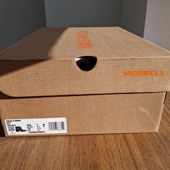 Merrell | Shiloh II Warm Leather Boots (Black/Gray) | Women's US 7 - Picture 11 of 11